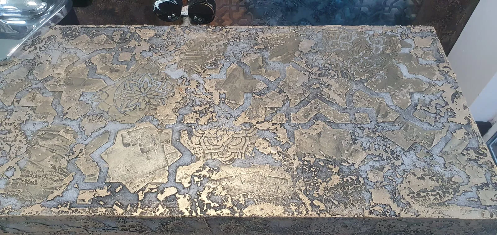 Copper with antique patina
