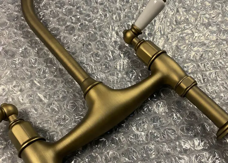 Liquid metal door finish — bronze metallic effect