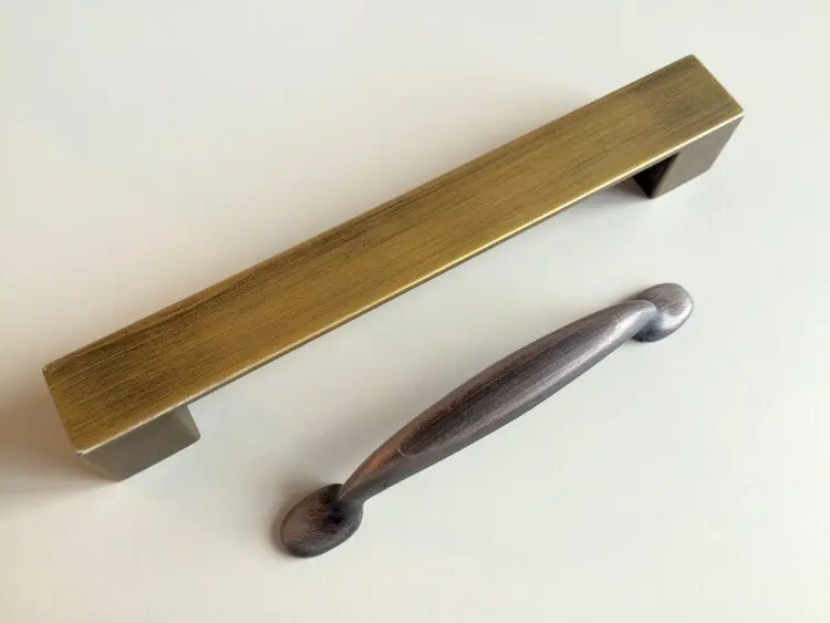 Vintage oxidised metal finish on interior wall